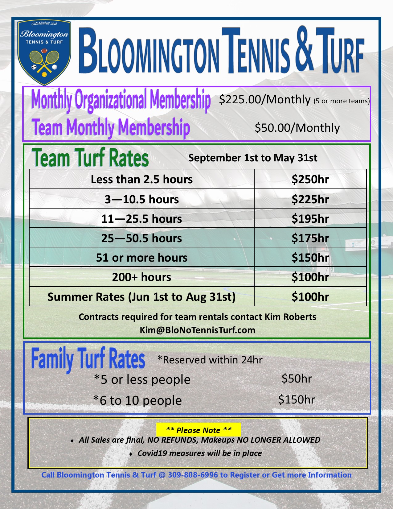 Turf Pricing a2021