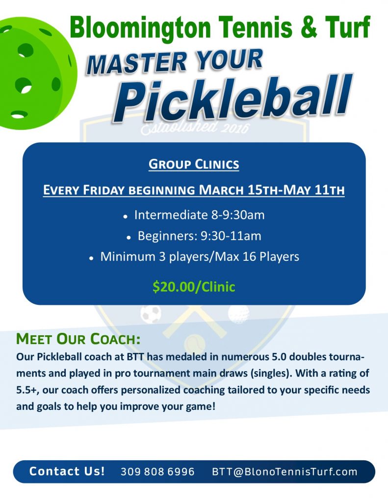 Pickleball Clinic Flyer 2024 updated