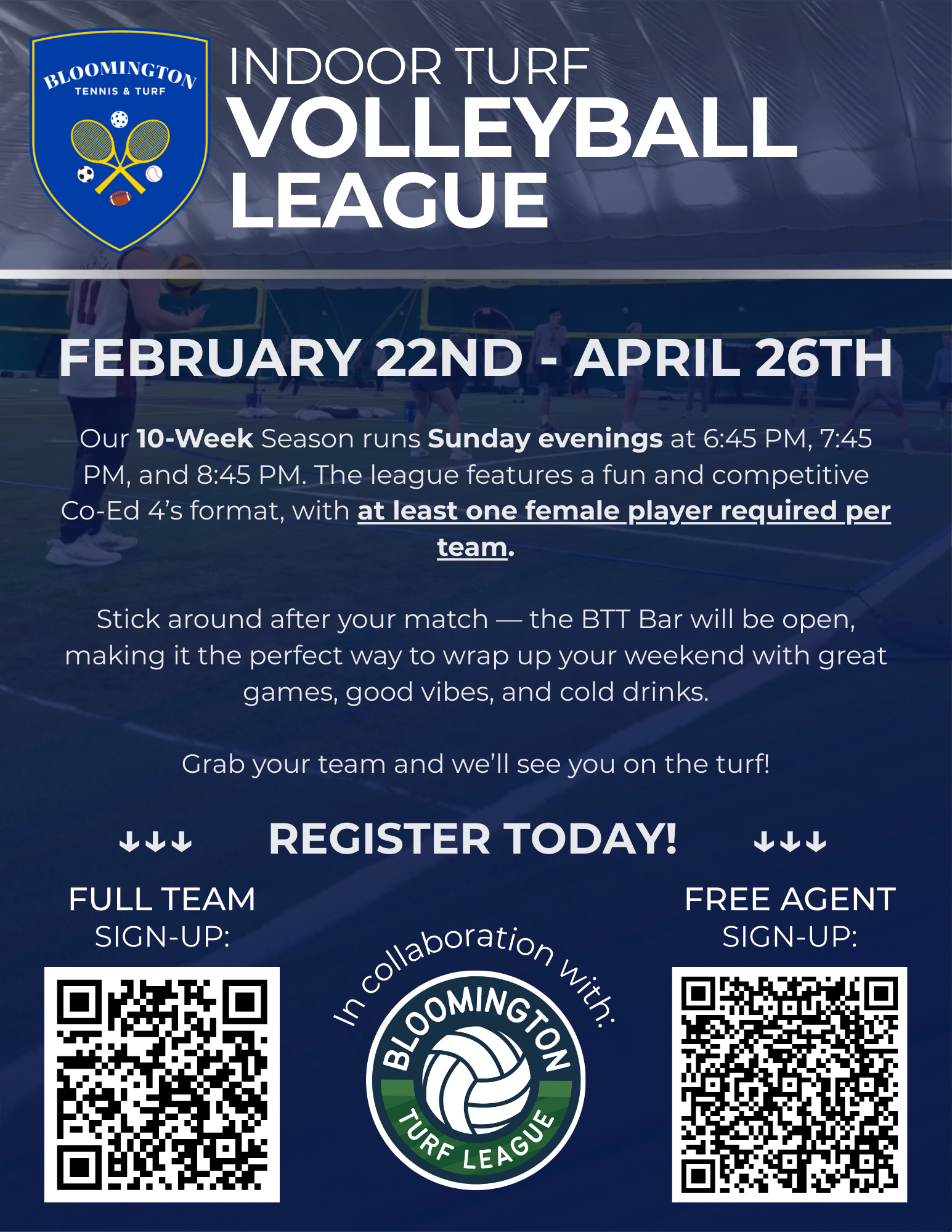 BTT Turf Volleyball League 2026