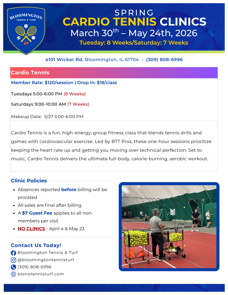 2026 Spring Cardio Clinic Pricing