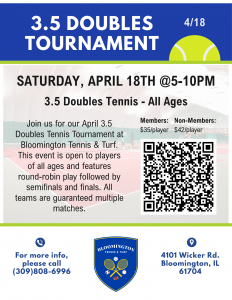 418 3.5 Doubles Tournament
