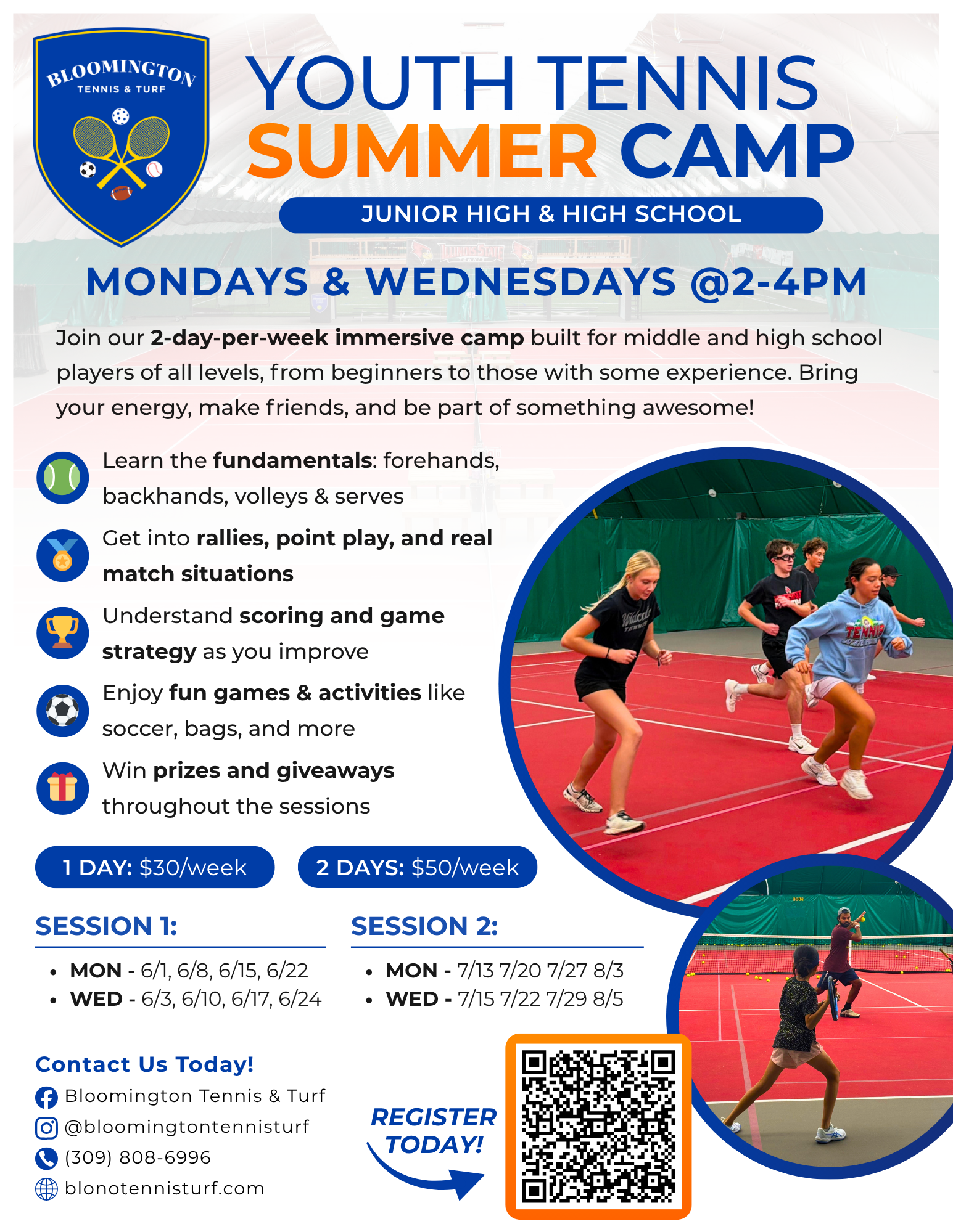 Youth Tennis Summer Camp 2026