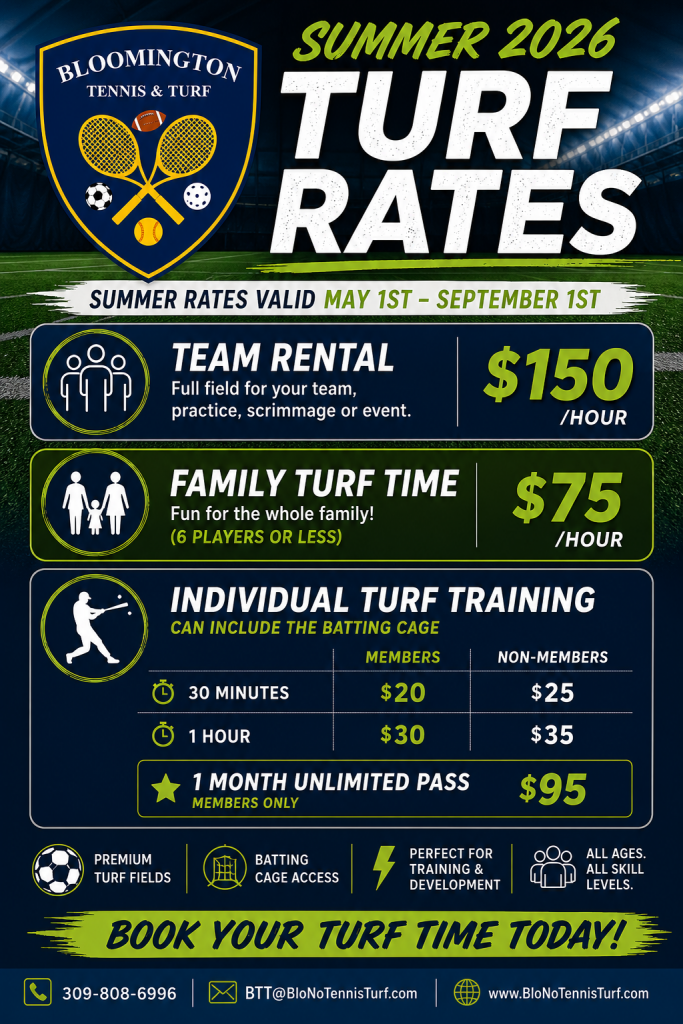Summer 2026 Turf Rates
