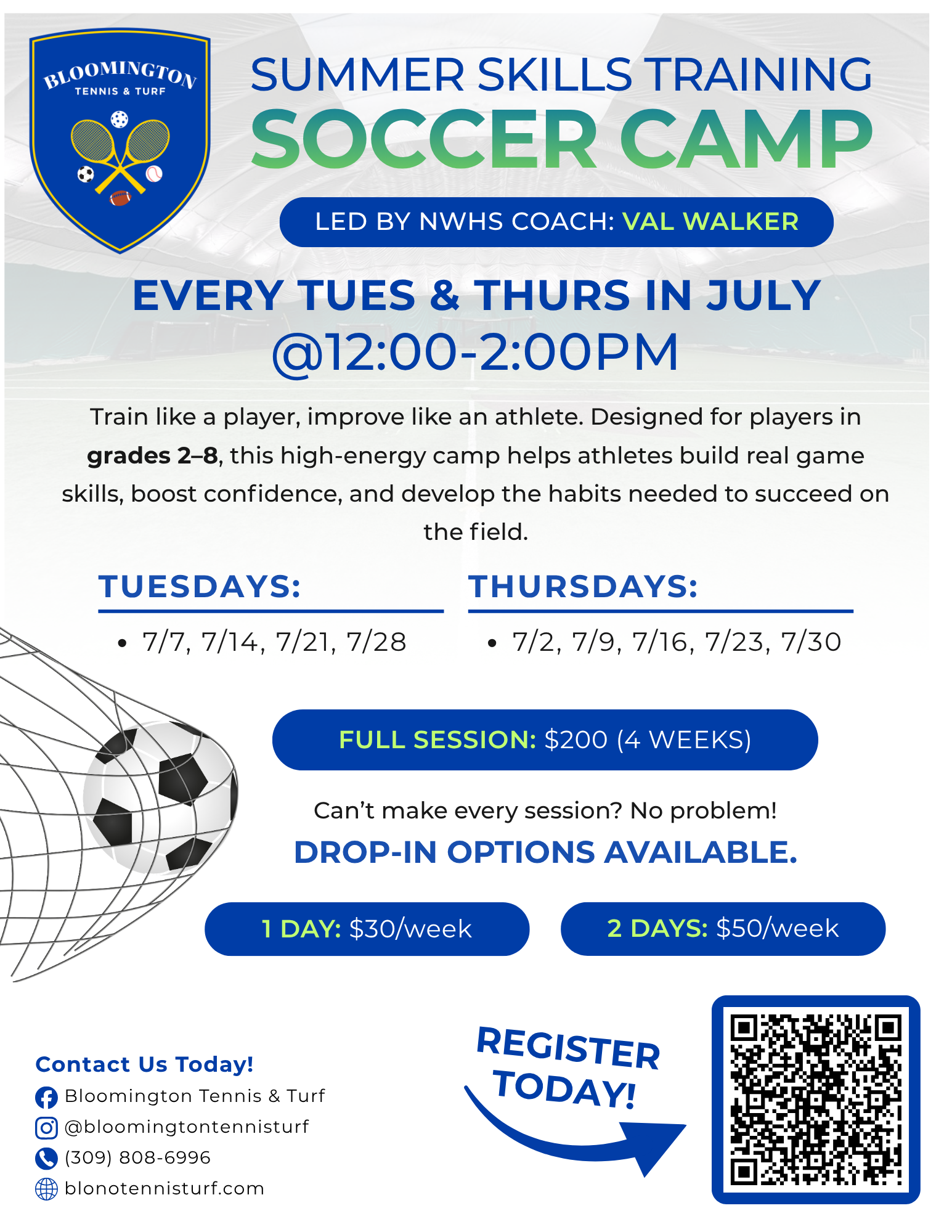 Val Walker Soccer Camp 2026