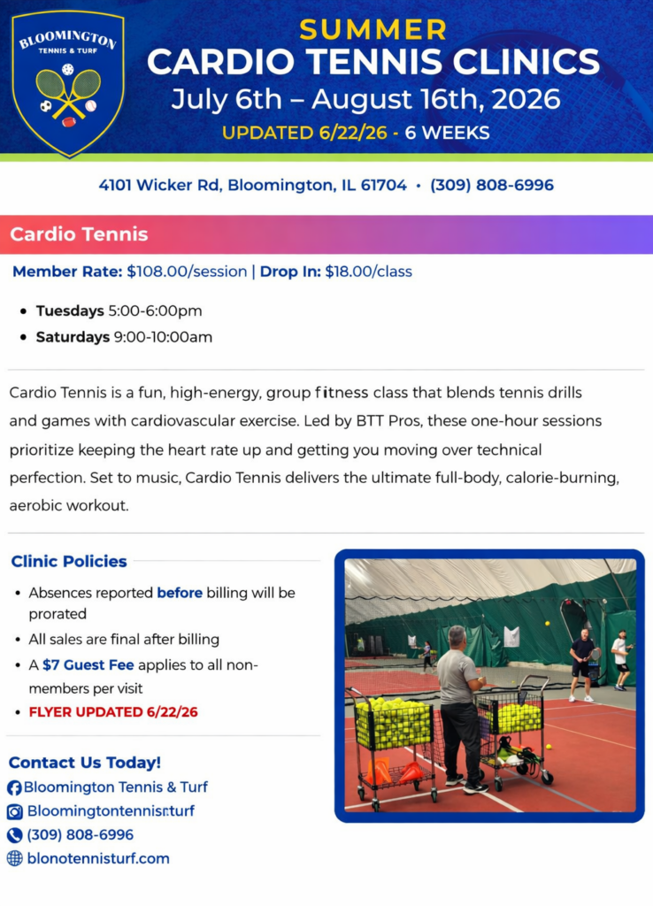 2026 SUMMER Cardio Clinic Pricing
