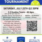 July 26 Tennis Doubles Tournament