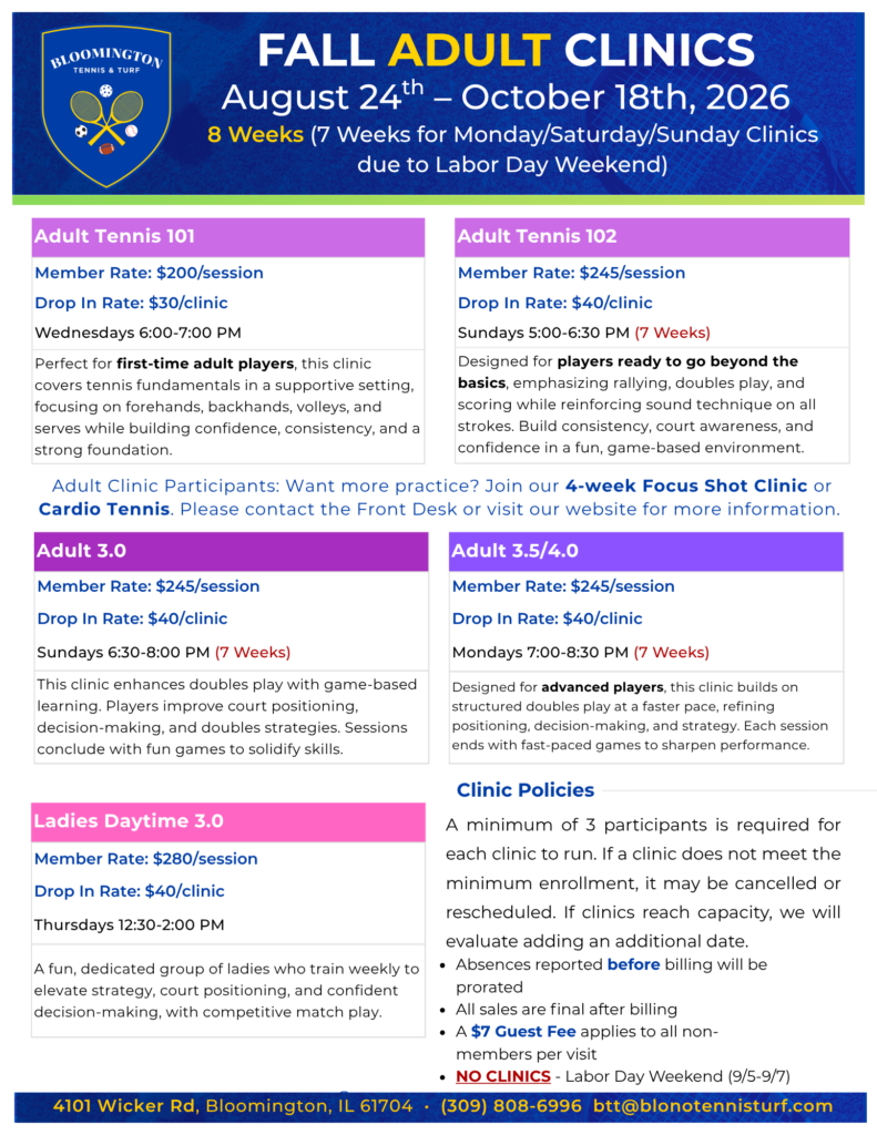 2026 Fall Adult Clinics (2)